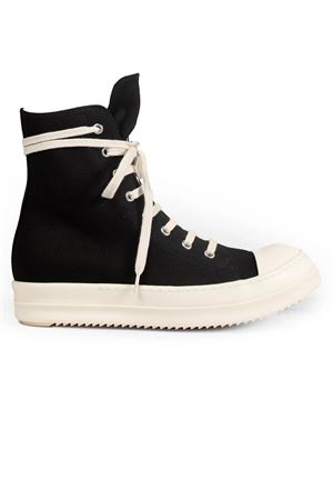 Sneakers in tela di cotone nera RICK OWENS DRKSHDW | DS01F4800DO911